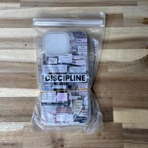 Discipline Motivational Phone Case - Black and White